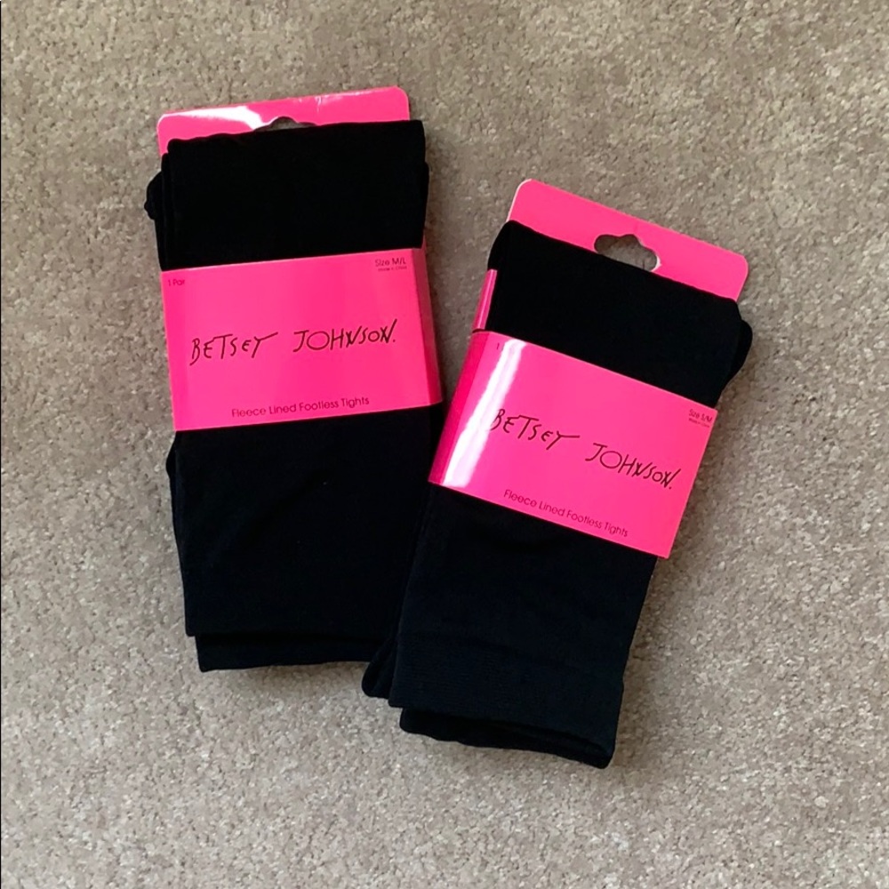 Betsy Johnson Fleece Lined Leggings